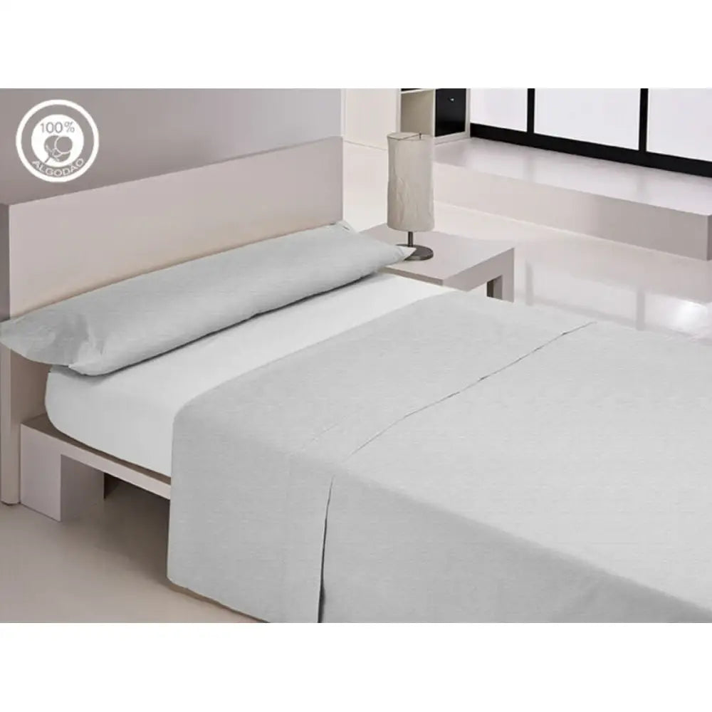 Hvit montert bunntrekk happy home LISOS COTTON for komfort og stil