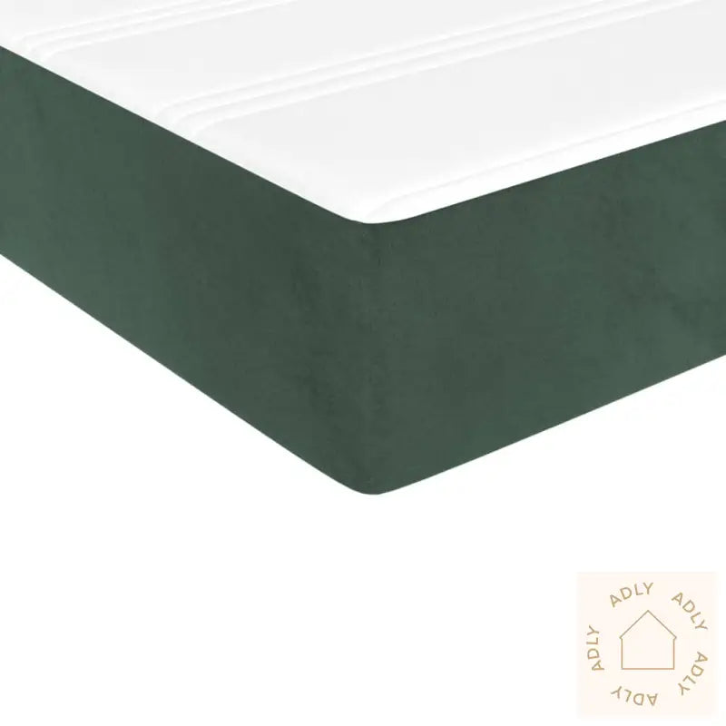 Madrass Med Pocketfjær Mørkegrønn 80X200X20 Cm Fløyel
