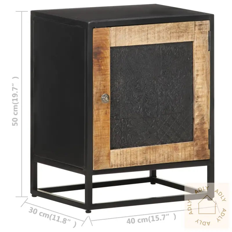 Nattbord 40X30X50 Cm Grovt Mangotre