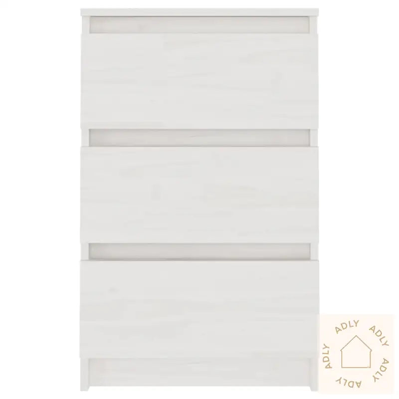 Nattbord 2 Stk Hvit 40X29,5X64 Cm Heltre Furu