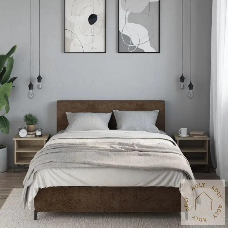 Nattbord Sonoma Eik 2 Stk 40X30X40 Cm Konstruert Tre