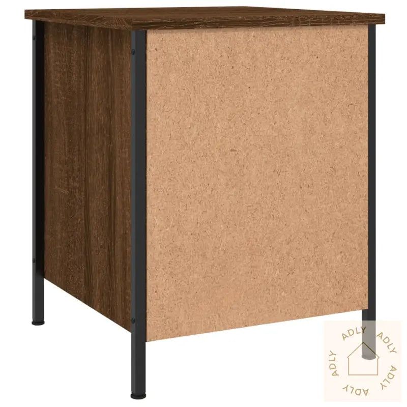 Nattbord 2 Stk Brun Eik 40X42X50 Cm Konstruert Tre