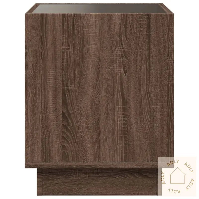 Salongbord Med Infinity Led Brun Eik 50X50X50 Cm