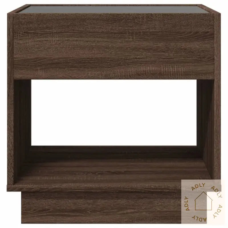 Salongbord Med Infinity Led Brun Eik 50X50X50 Cm