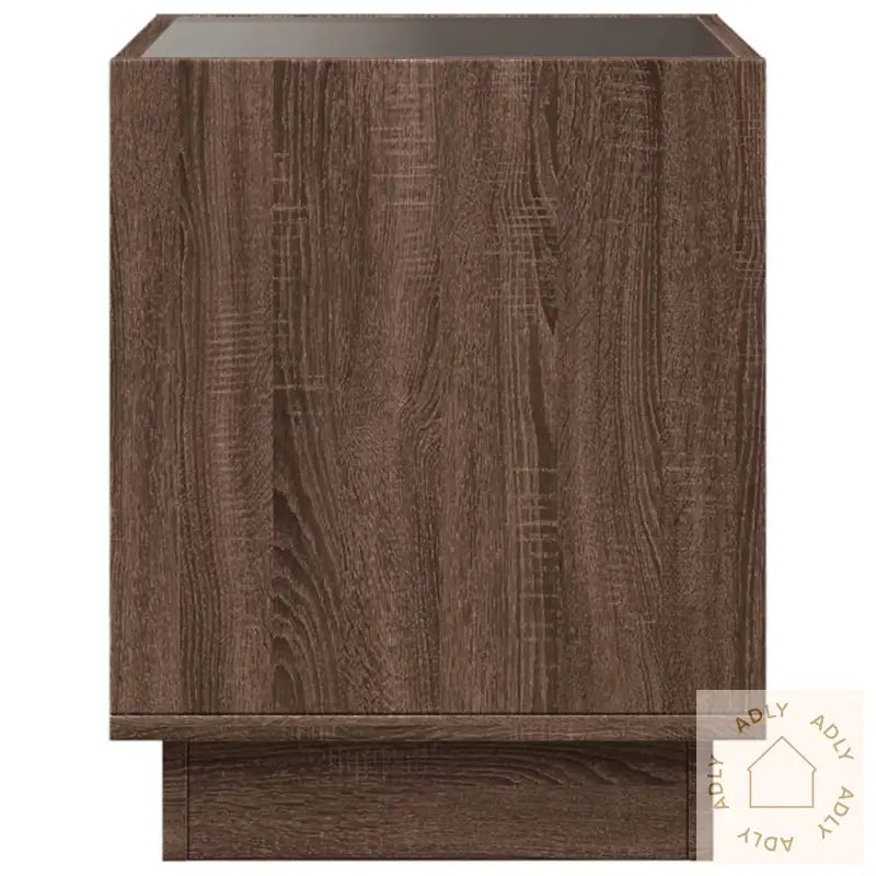 Salongbord Med Infinity Led Brun Eik 40X40X50 Cm