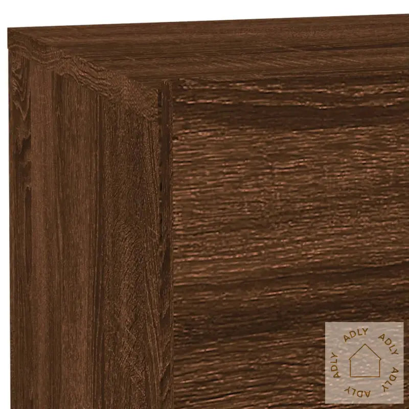 Nattbord Med Led Brun Eik 70X36X40,5 Cm