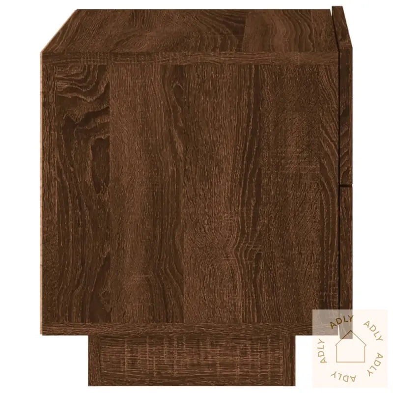 Nattbord Med Led Brun Eik 70X36X40,5 Cm
