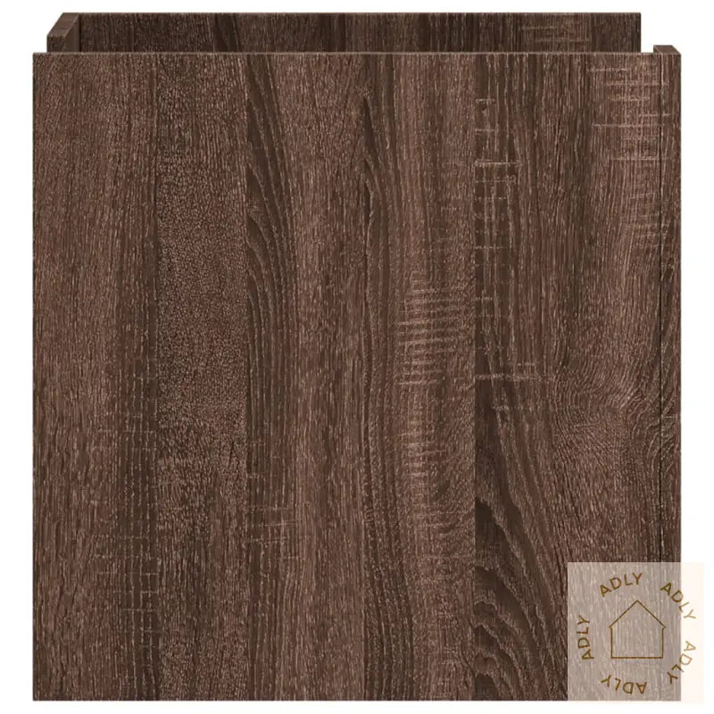 Nattbord Brun Eik 45X50X50 Cm Konstruert Tre