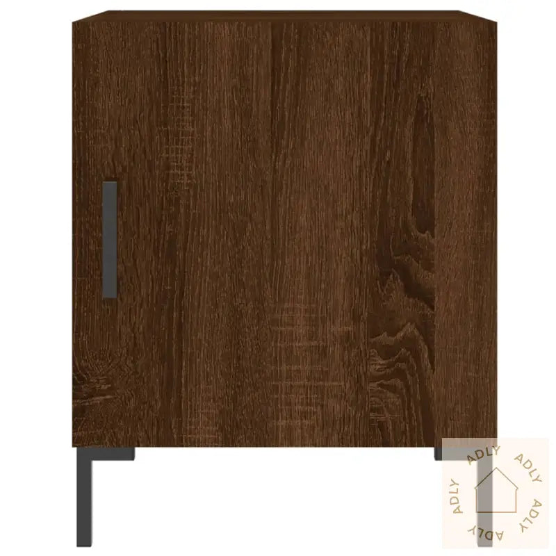 Nattbord 2 Stk Brun Eik 40X40X50 Cm Konstruert Tre