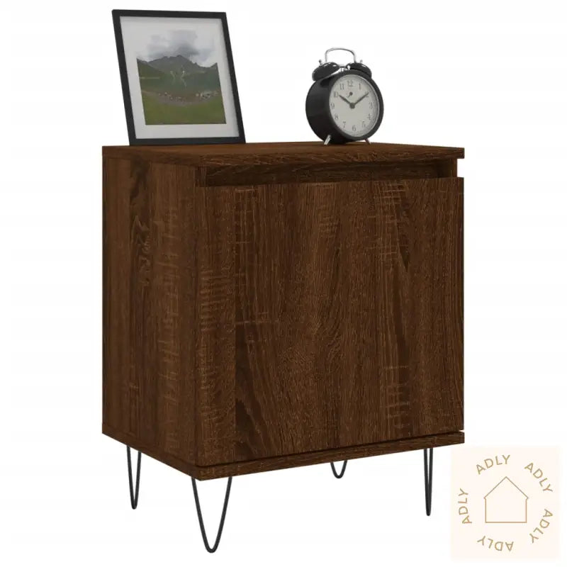 Nattbord Brun Eik 40X30X50 Cm Konstruert Tre