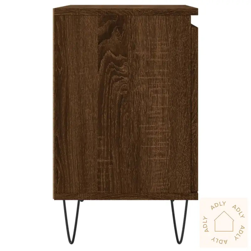 Nattbord Brun Eik 40X30X50 Cm Konstruert Tre