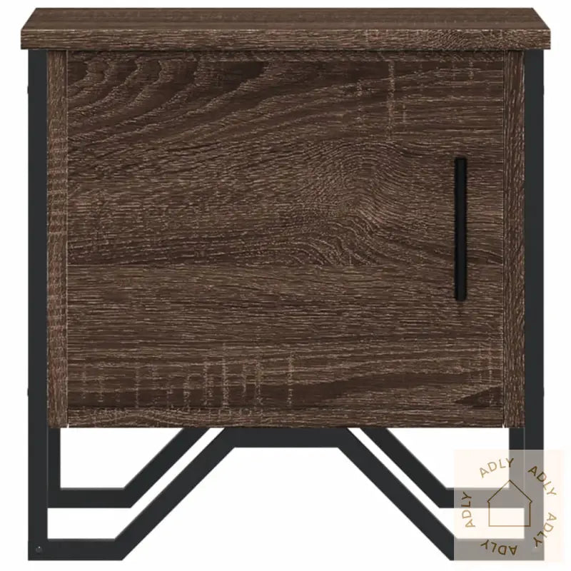 Nattbord Brun Eik 40X30X40 Cm Konstruert Tre