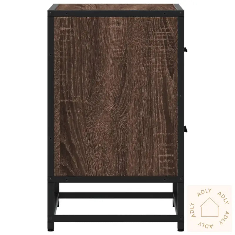 Nattbord Brun Eik 40X31X50 Cm Konstruert Tre