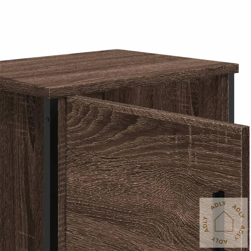 Nattbord Brun Eik 40X30X40 Cm Konstruert Tre