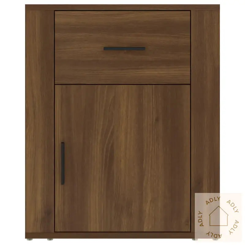 Nattbord Brun Eik 50X36X60 Cm Konstruert Tre