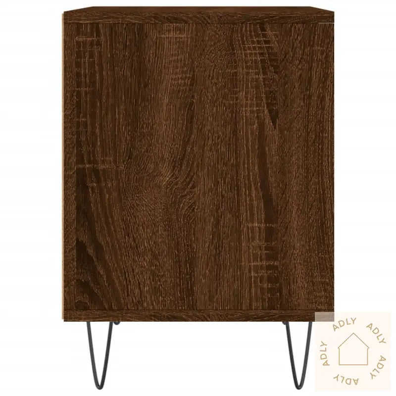 Nattbord Brun Eik 40X35X50 Cm Konstruert Tre