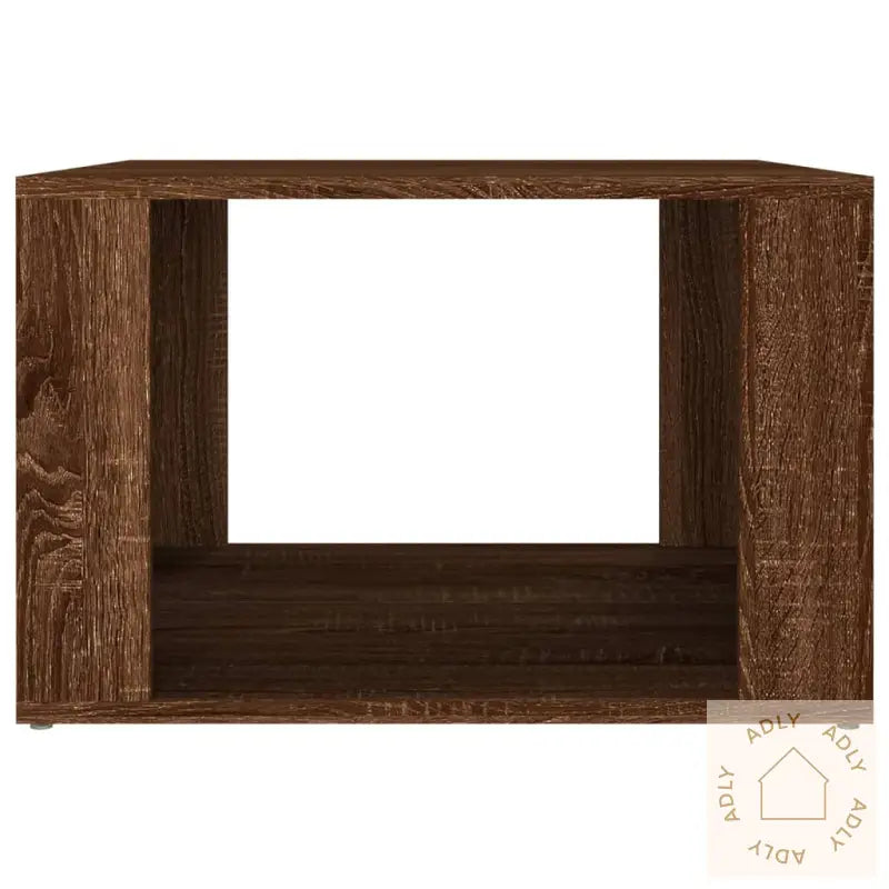 Nattbord Brun Eik 57X55X36 Cm Konstruert Tre