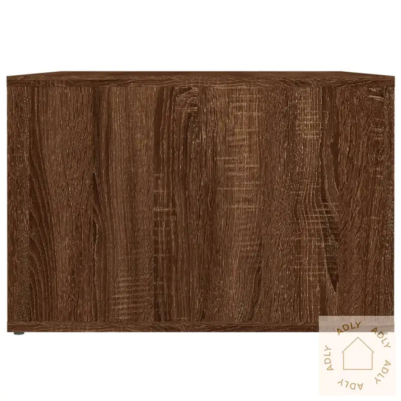 Nattbord Brun Eik 57X55X36 Cm Konstruert Tre