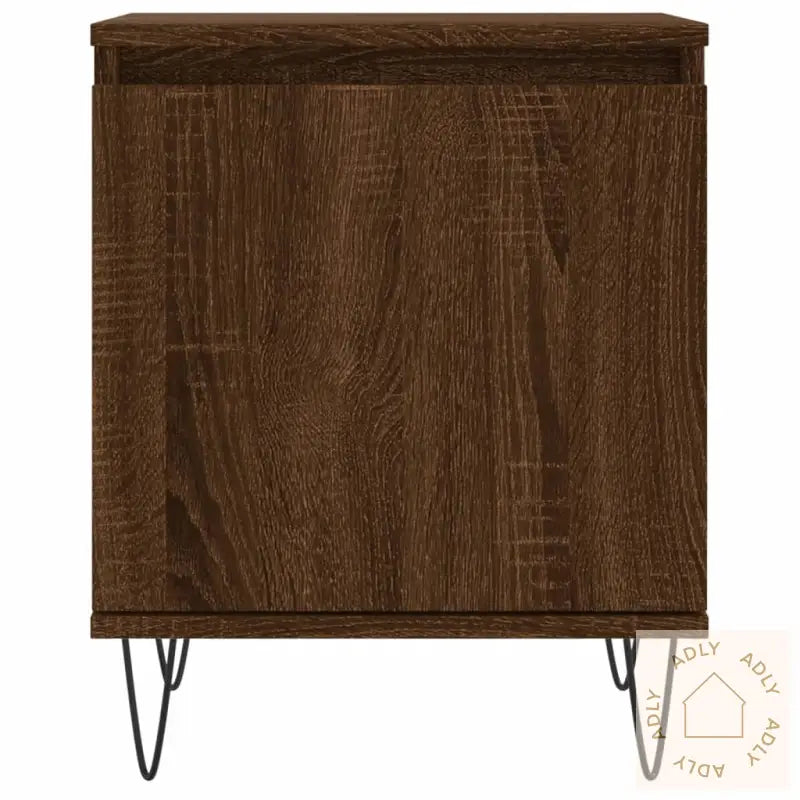 Nattbord Brun Eik 40X30X50 Cm Konstruert Tre