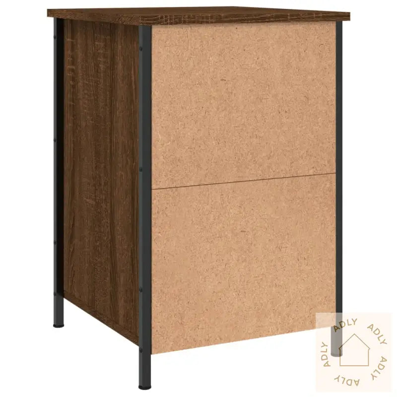 Nattbord 2 Stk Brun Eik 40X42X60 Cm Konstruert Tre