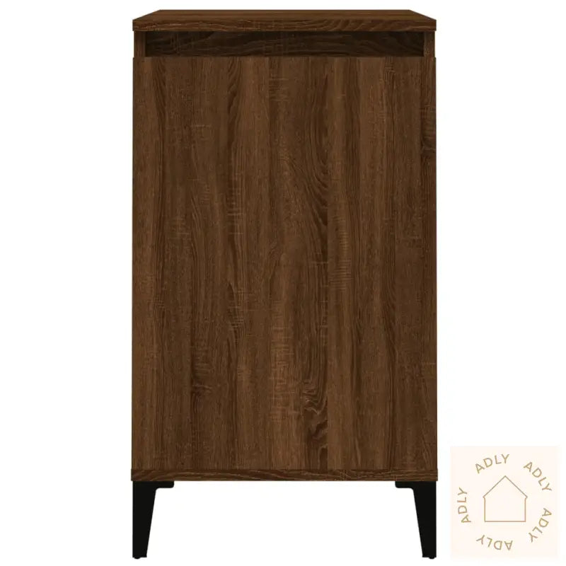 Nattbord Brun Eik 40X35X70 Cm Konstruert Tre
