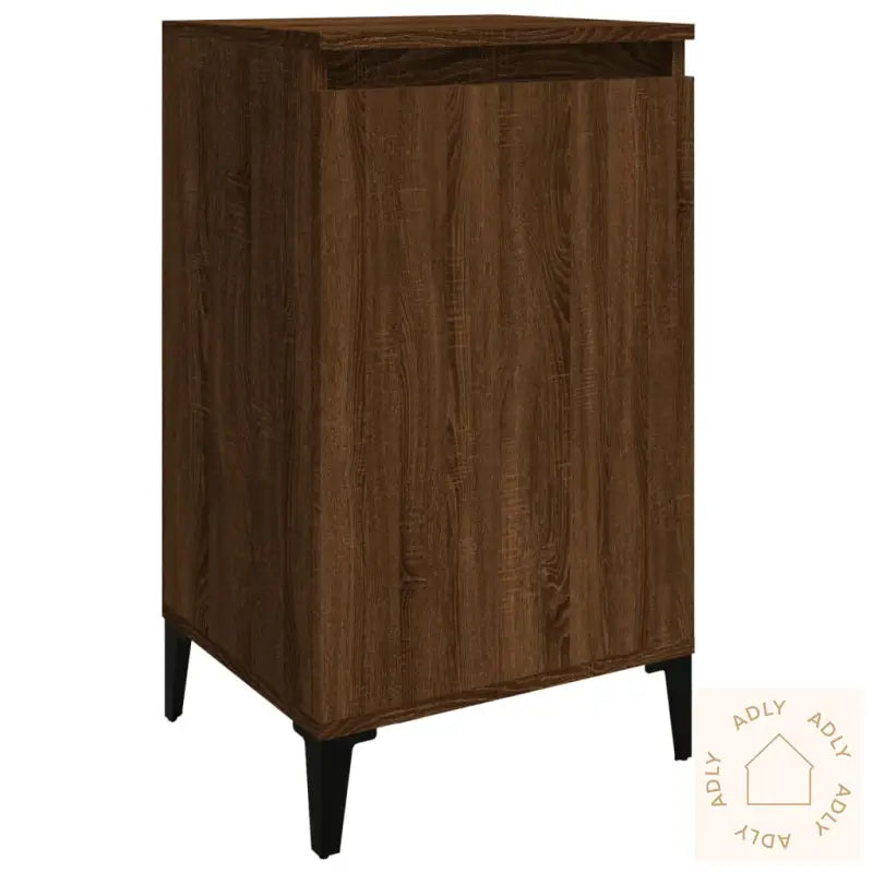 Nattbord Brun Eik 40X35X70 Cm Konstruert Tre