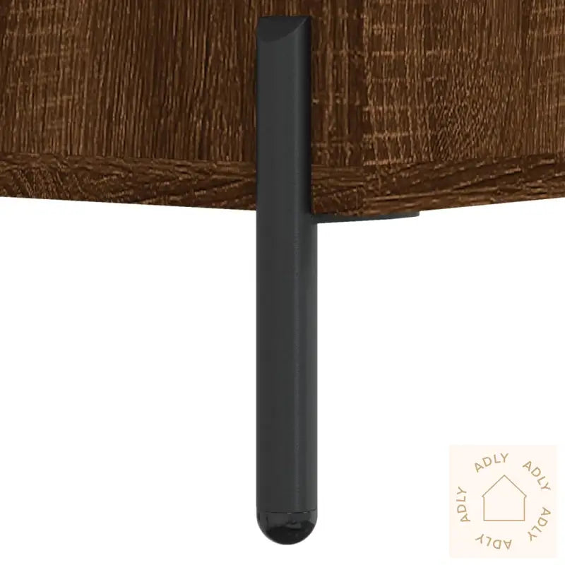 Nattbord 2 Stk Brun Eik 40X35X47,5 Cm Konstruert Tre
