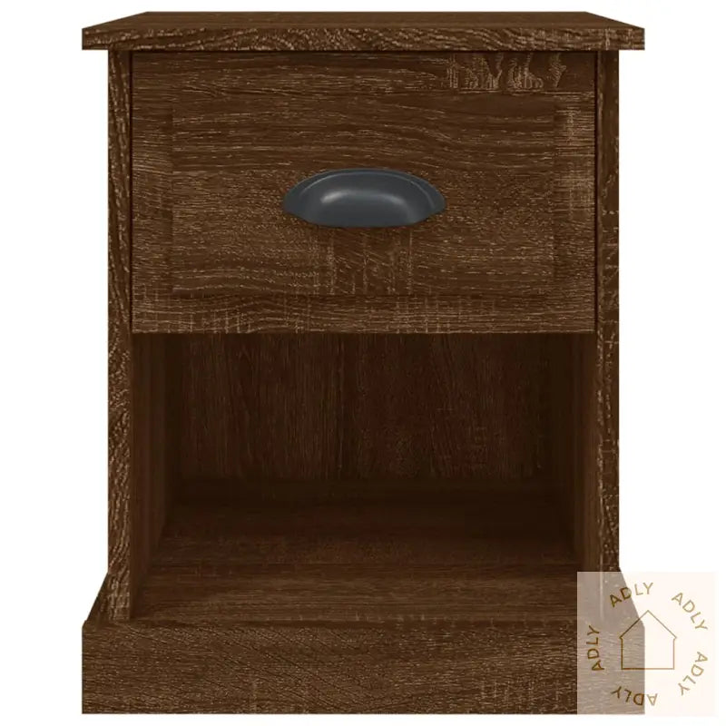 Nattbord 2 Stk Brun Eik 39X39X47,5 Cm Konstruert Tre
