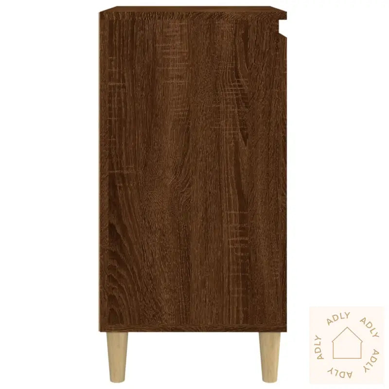 Nattbord Brun Eik 40X35X70 Cm Konstruert Tre