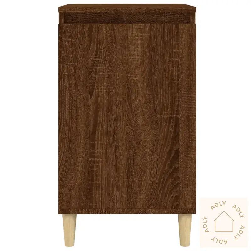 Nattbord Brun Eik 40X35X70 Cm Konstruert Tre