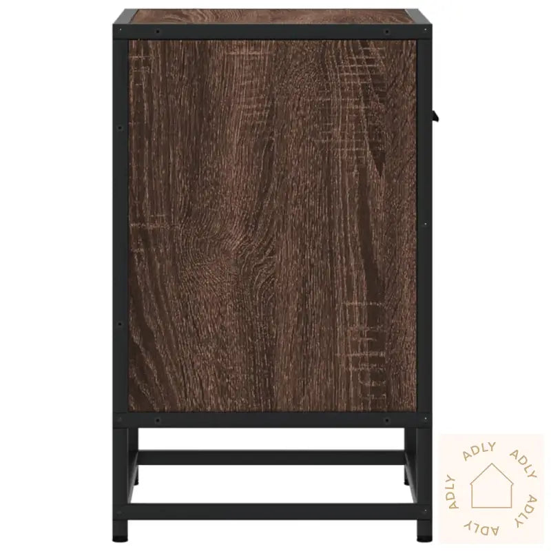 Nattbord Brun Eik 40X31X50 Cm Konstruert Tre