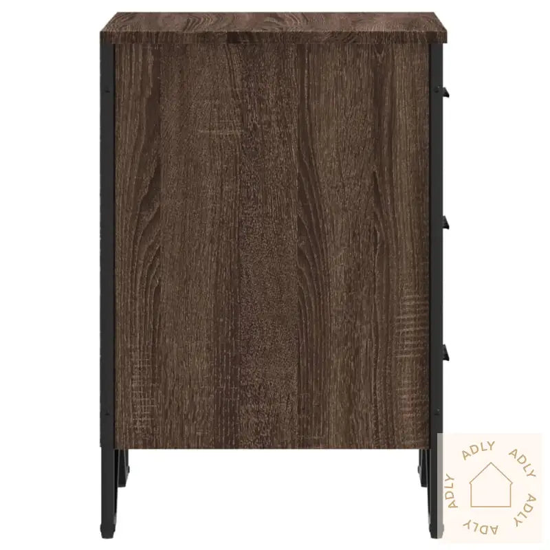 Nattbord Brun Eik 40X41X60 Cm Konstruert Tre