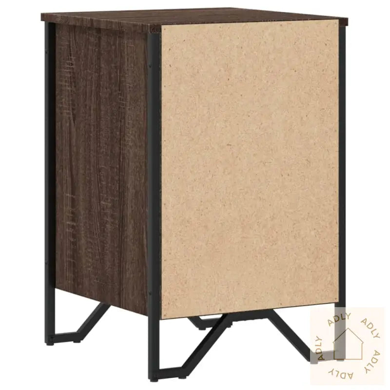 Nattbord Brun Eik 40X41X60 Cm Konstruert Tre