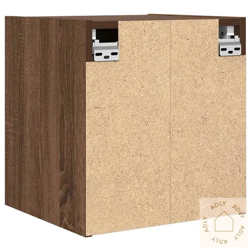Veggmontert Nattbord Brun Eik 38X34X40 Cm