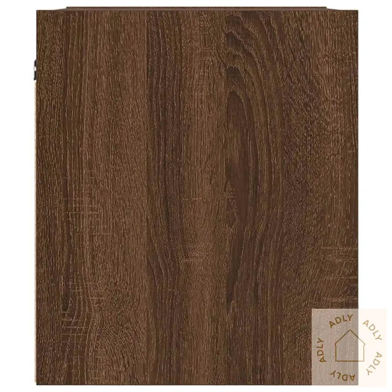 Veggmontert Nattbord Brun Eik 38X34X40 Cm