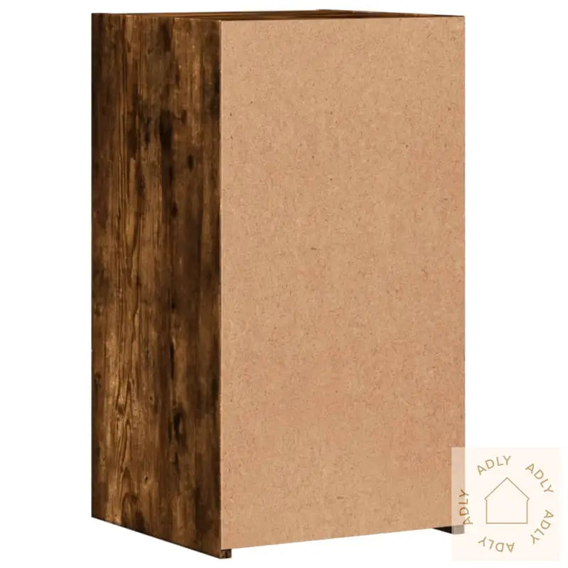 Nattbord 2 Stk Røkt Eik 35X34X65 Cm Konstruert Tre