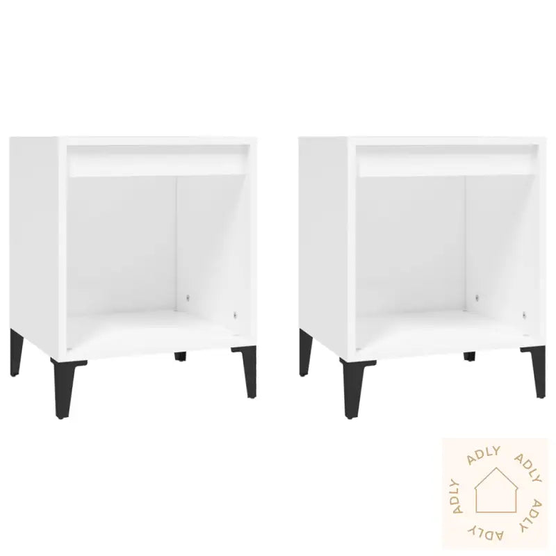 Nattbord 2 Stk Hvit 40X35X50