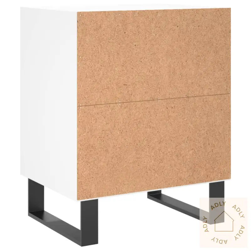 Nattbord 2 Stk Hvit 40X30X50 Cm Konstruert Tre
