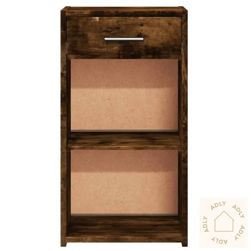 Nattbord 2 Stk Røkt Eik 35X34X65 Cm Konstruert Tre