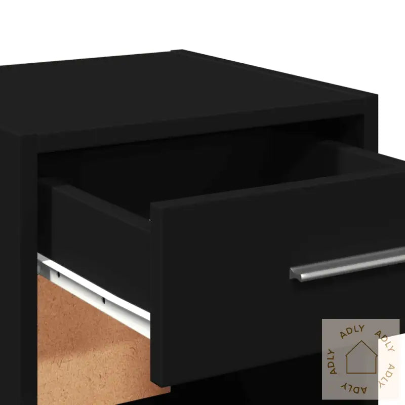 Nattbord 2 Stk Svart 35X34X65 Cm Konstruert Tre