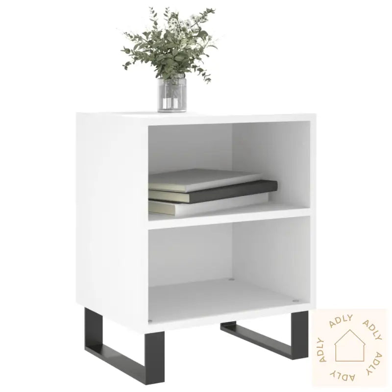 Nattbord 2 Stk Hvit 40X30X50 Cm Konstruert Tre