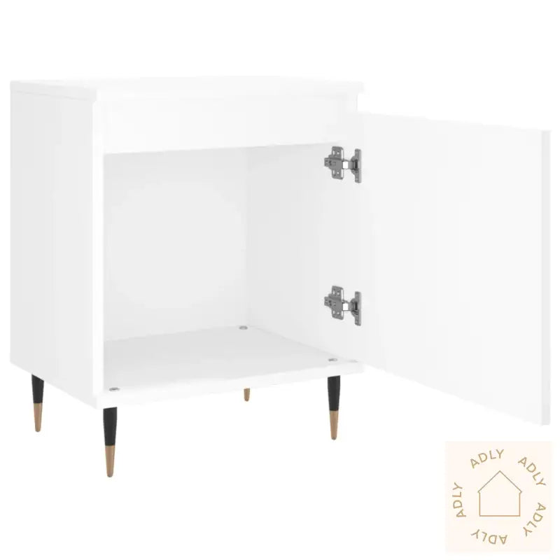 Nattbord 2 Stk Hvit 40X30X50 Cm Konstruert Tre