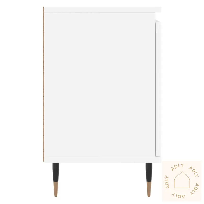 Nattbord 2 Stk Hvit 40X30X50 Cm Konstruert Tre