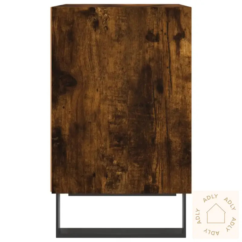 Nattbord 2 Stk Røkt Eik 40X30X50 Cm Konstruert Tre