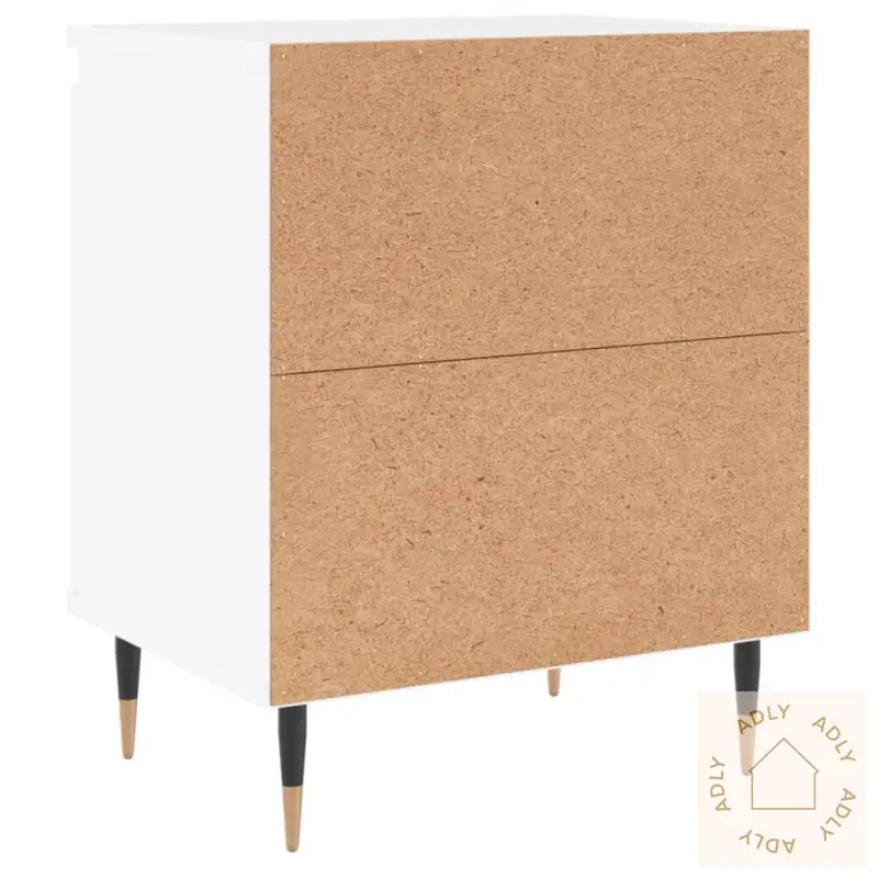 Nattbord 2 Stk Hvit 40X30X50 Cm Konstruert Tre