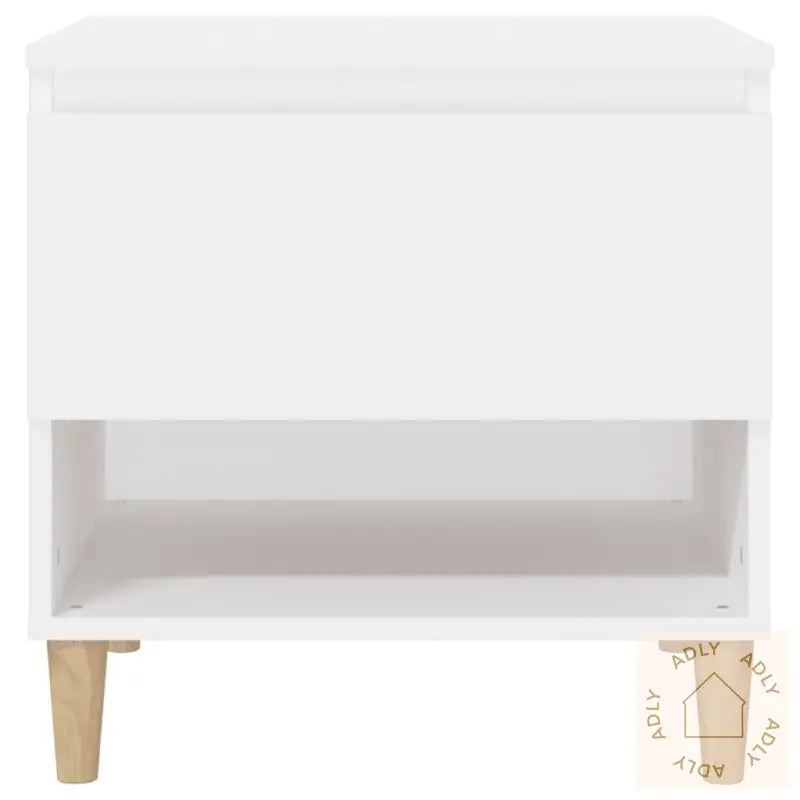 Nattbord 2 Stk Hvit 50X46X50 Cm Konstruert Tre