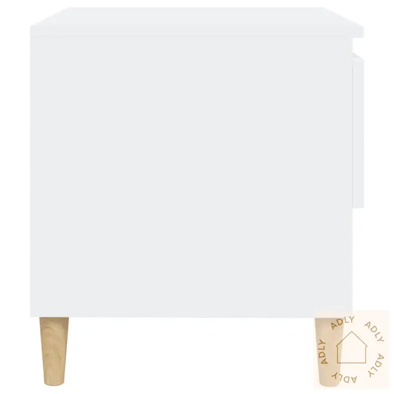 Nattbord 2 Stk Hvit 50X46X50 Cm Konstruert Tre