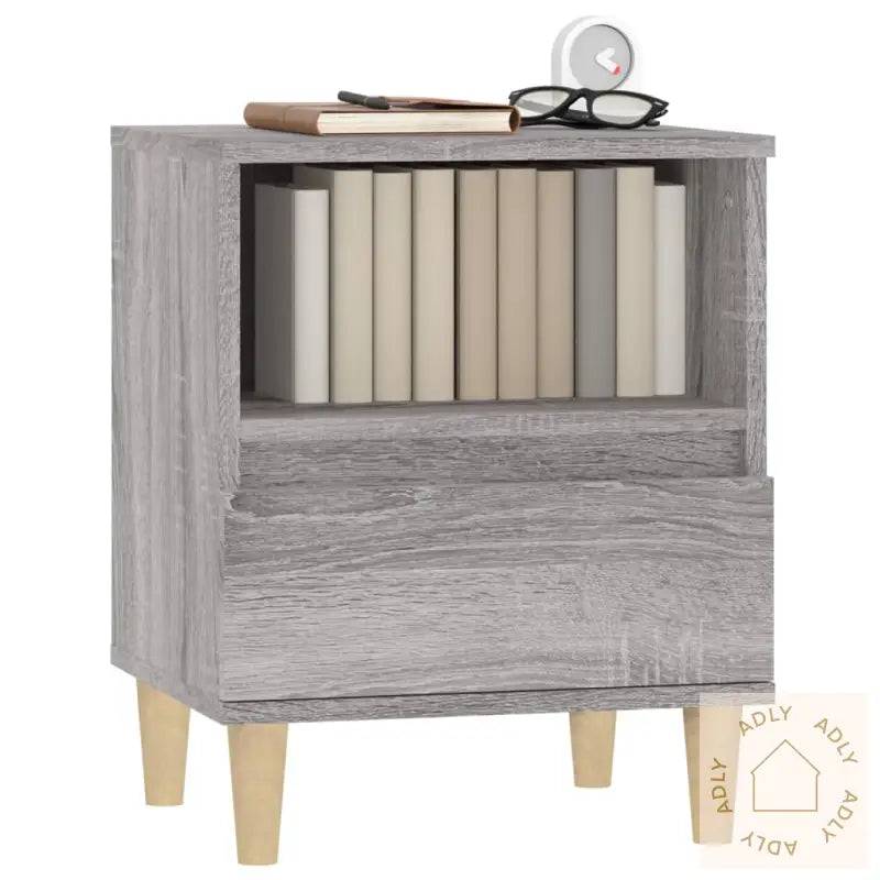 Nattbord 2 Stk Grå Sonoma 40X35X50 Cm