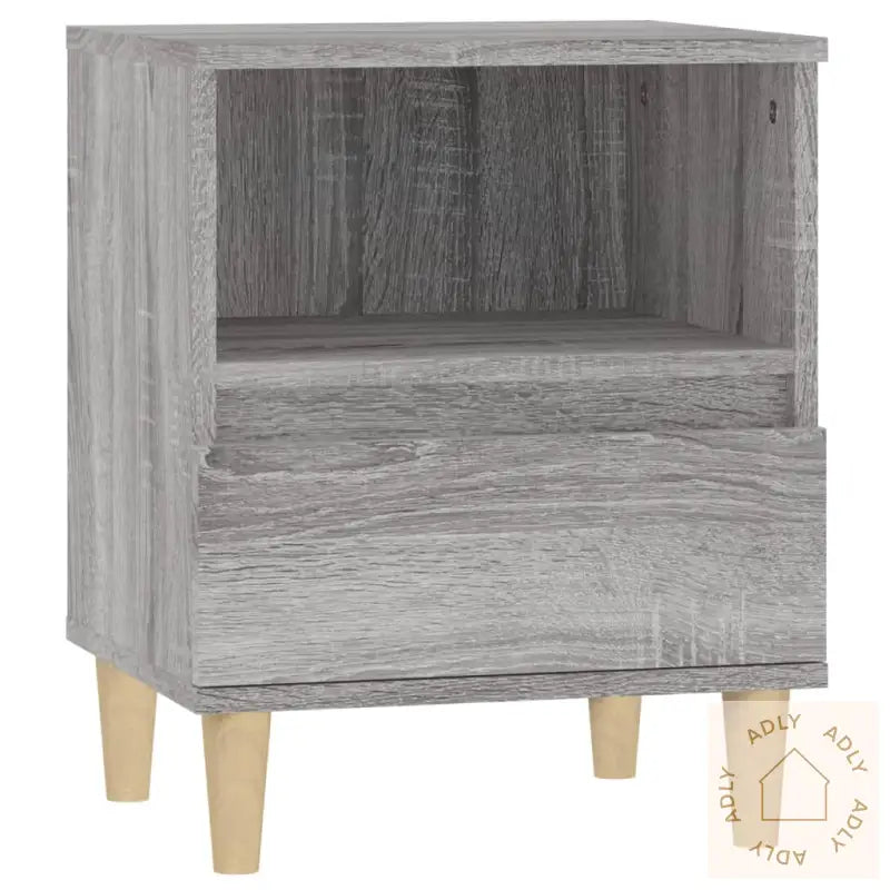 Nattbord 2 Stk Grå Sonoma 40X35X50 Cm