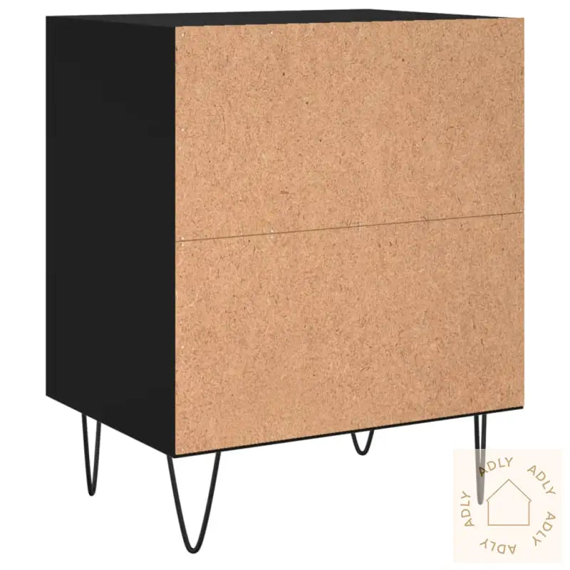 Nattbord 2 Stk Svart 40X30X50 Cm Konstruert Tre